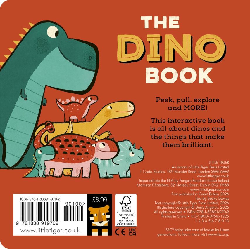 The Dino Book (Peek, Pull, Explore) - 2